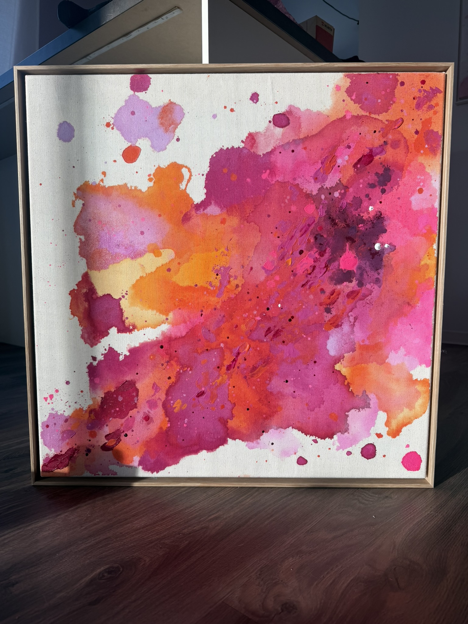 Nachblühen, 2026, Acryl auf roher Baumwollleinwand, Ansicht 10